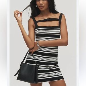 Anthropologie Hutch Sleeveless Square-Neck Knit Mini Dress new with tags